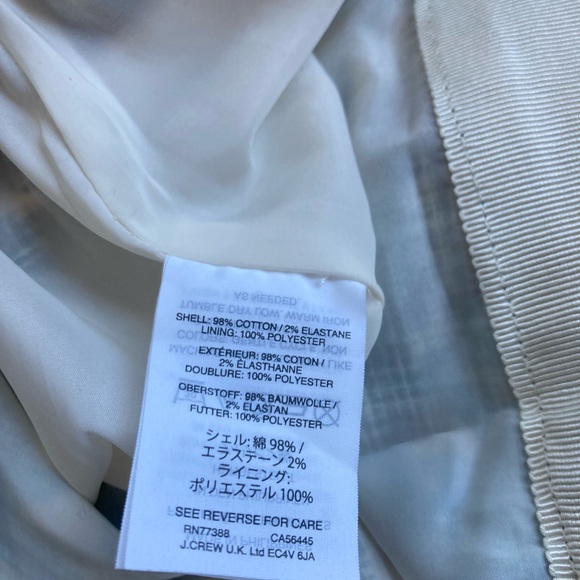 J. Crew Blue Watercolour Floral “the No. 2 Pencil” Skirt - Picture 6 of 11